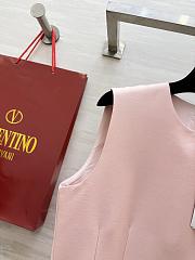 Colestore Valentino Sleeveless Mini Dress with Crystal Bow Details Pink - 4