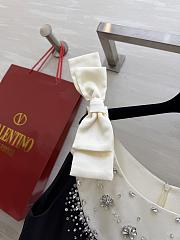 Colestore Valentino Sleeveless Mini Dress with Crystal Embellished Yoke Black / Ivory - 4
