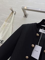 Colestore Celine Short Military Jacket in Wool  Black - 3