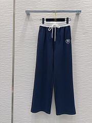Colestore Chanel heart logo zip-up jacket and wide-leg pants set - 6