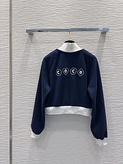 Colestore Chanel heart logo zip-up jacket and wide-leg pants set - 4