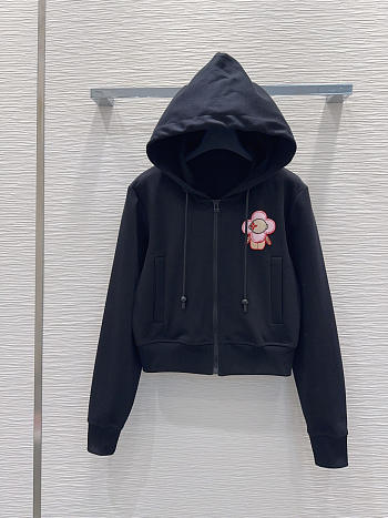 Colestore  Louis Vuitton Vivienne Patch Hoodie Black