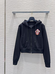 Colestore  Louis Vuitton Vivienne Patch Hoodie Black - 4