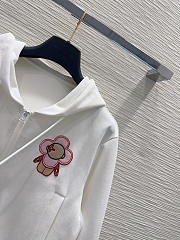 Colestore  Louis Vuitton Vivienne Patch Hoodie White - 4
