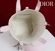Colestore  Dior Small Dior Toujours Vertical Tote Bag Rose Soupir and Latte Macrocannage Calfskin 18.5 x 18.5 x 12 cm - 3