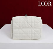 Colestore  Dior Small Dior Toujours Vertical Tote Bag Latte and Black Macrocannage Calfskin 18.5 x 18.5 x 12 cm - 5