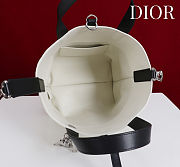 Colestore  Dior Small Dior Toujours Vertical Tote Bag Latte and Black Macrocannage Calfskin 18.5 x 18.5 x 12 cm - 2