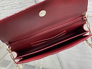 Colestore Dior My Dior Mini Bag Cherry Red Patent Calfskin Cannage 21x11x5cm - 6