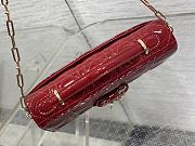 Colestore Dior My Dior Mini Bag Cherry Red Patent Calfskin Cannage 21x11x5cm - 4