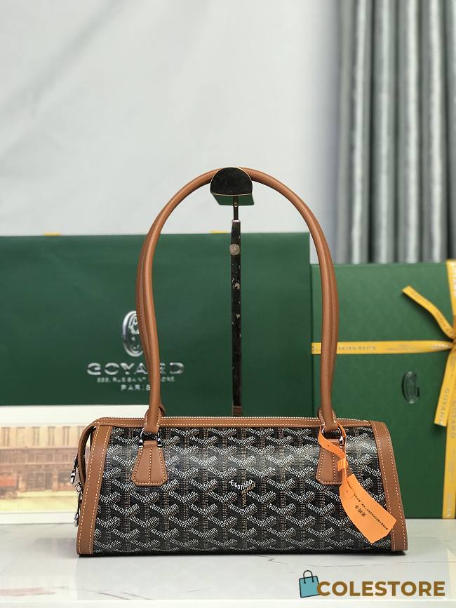 Colestore Goyard Bonbonnière bag Black and Tan 30×10.5×12cm - 1