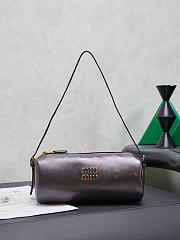 Colestore Miu Miu Coffee Nappa Leather Pouch 21.5 x 9 x 9cm - 1