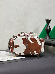 Colestore  Miu Miu White/burnt Sienna Printed Leather Backpack 22x18x11.5cm - 6