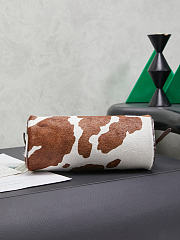 	 Colestore Miu Miu White/burnt Sienna Printed Leather Pouch 21.5 x 9 x 9cm - 5