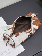 	 Colestore Miu Miu White/burnt Sienna Printed Leather Pouch 21.5 x 9 x 9cm - 4