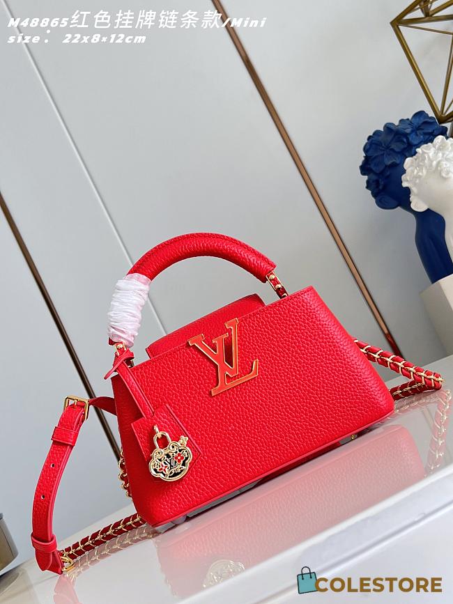 Colestore Louis Vuitton Capucines Lunar New Year East-West Mini Red 22 x 12 x 8 cm - 1
