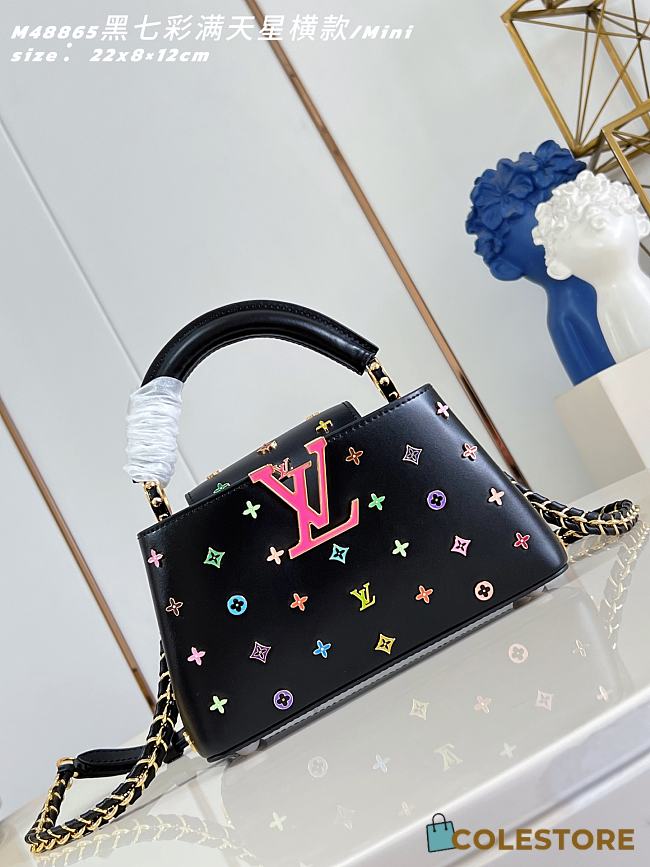 Colestore Louis Vuitton LV x TM Capucines East-West Mini Black 22 x 12 x 8 cm - 1