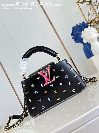Colestore Louis Vuitton LV x TM Capucines East-West Mini Black 22 x 12 x 8 cm