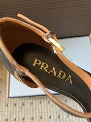 Colestore  Prada Chalk Brown Leather Bow Sandals  - 6