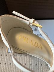 Colestore  Prada Chalk White Leather Bow Sandals  - 3