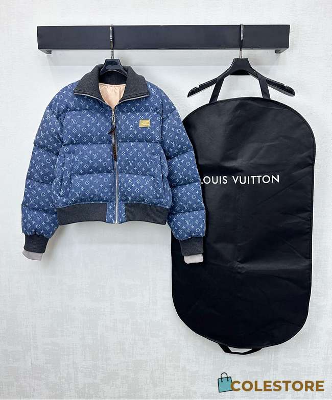 Colestore Louis Vuitton Monogram Denim Puffer Jacket - 1