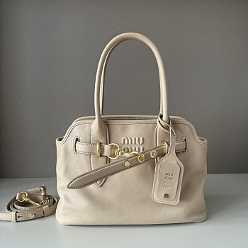 	 Colestore Miu Miu Cord Aventure Nappa Leather Bag 22x30x10cm