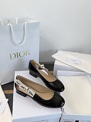 Colestore Dior J'Adior Ballet Flat Black Patent Calfskin - 1
