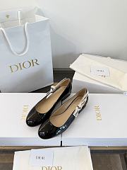 Colestore Dior J'Adior Ballet Flat Black Patent Calfskin - 3