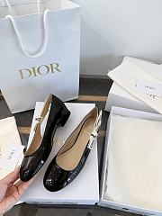 Colestore Dior J'Adior Ballet Flat Black Patent Calfskin - 5