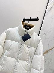 Colestore  Prada White Re-nylon Cropped Convertible Down Jacket - 4