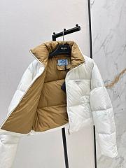 Colestore  Prada White Re-nylon Cropped Convertible Down Jacket - 3