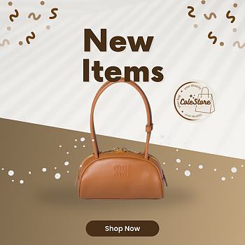 Colestore Miu Miu Cognac Beau Leather bag 23x11.5x10cm