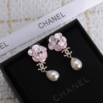 Colestore Chanel Earrings Metals & Glass  Gold & Rose