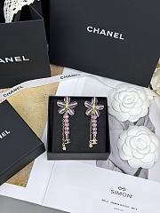 Colestore Chanel Stud earrings   Metals, Glass & Stone Beads  Gold, Pink & Transparent - 5
