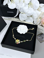 Colestore Chanel Choker   Metals, Glass & Stone Beads  Gold, Multicolor & Transparent  - 5