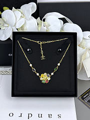 Colestore Chanel Choker   Metals, Glass & Stone Beads  Gold, Multicolor & Transparent  - 3