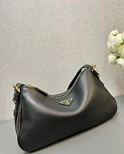 Colestore Prada Black Prada Aimée Leather Shoulder Bag 31x18x10cm - 2