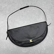 Colestore Celine Halfmoon Soft Triomphe Bag In Supple Shiny Lambskin Black 46x24x5cm - 2