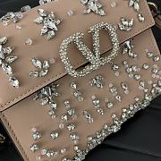 Colestore Valentino Garavani Vsling Mini Embroidered Handbag 19x13x9cm - 6