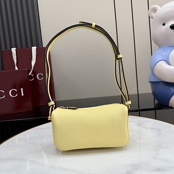 Colestore Gucci Half Horsebit mini bag in yellow leather 19x9.5x9cm