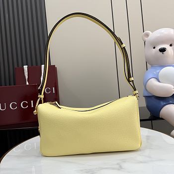 Colestore Gucci Half Horsebit bag in yellow leather 31.5x17x12cm