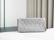 Colestore Chanel 25 Small Handbag Suede Calfskin & Gold-Tone Metal Light Grey 30x26x14cm - 6