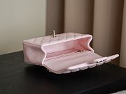 Colestore Chanel Classic Mini Top Handle Bag in Lambskin & Gold-Tone Metal, Light Pink 20x13x9cm - 6