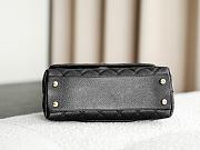 Colestore Chanel Black Quilted Caviar Mini Coco Top Handle Bag 24x14x9cm - 3
