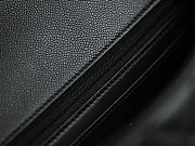 Colestore Chanel Top Handle Flap Bag in Grained Calfskin & Gold-Tone Metal, Black 13.5x22.5x6cm - 2