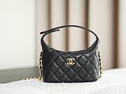Colestore Chanel Classic Clutch with shoulder strap Calfskin & Gold-Plated Metal Black - 1