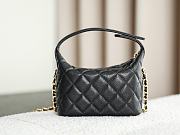 Colestore Chanel Classic Clutch with shoulder strap Calfskin & Gold-Plated Metal Black - 5