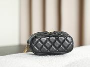 Colestore Chanel Classic Clutch with shoulder strap Calfskin & Gold-Plated Metal Black - 3