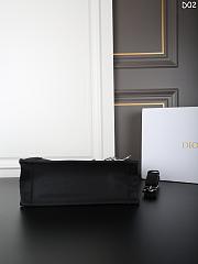 Colestore Dior Large Dior Book Tote Black and White Book Cover Embroidery (42 x 35 x 18 cm) - 3
