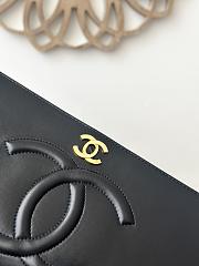 Colestore Chanel Oversized CC Flap Bag In Lambskin Black 33x11x23cm - 5