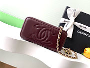 Colestore Chanel Long vanity bag with shoulder strap Lambskin  & gold-plated metal  9.5x17x8cm - 3